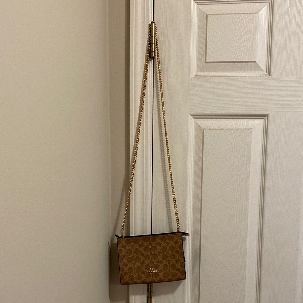 Coach Brown Signature Crossbody Bag